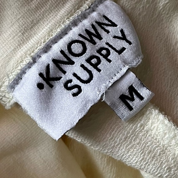 Known Supply • Dawn Pants in Pearl • Cream Ivory Flare Organic Cotton - Picture 7 of 8